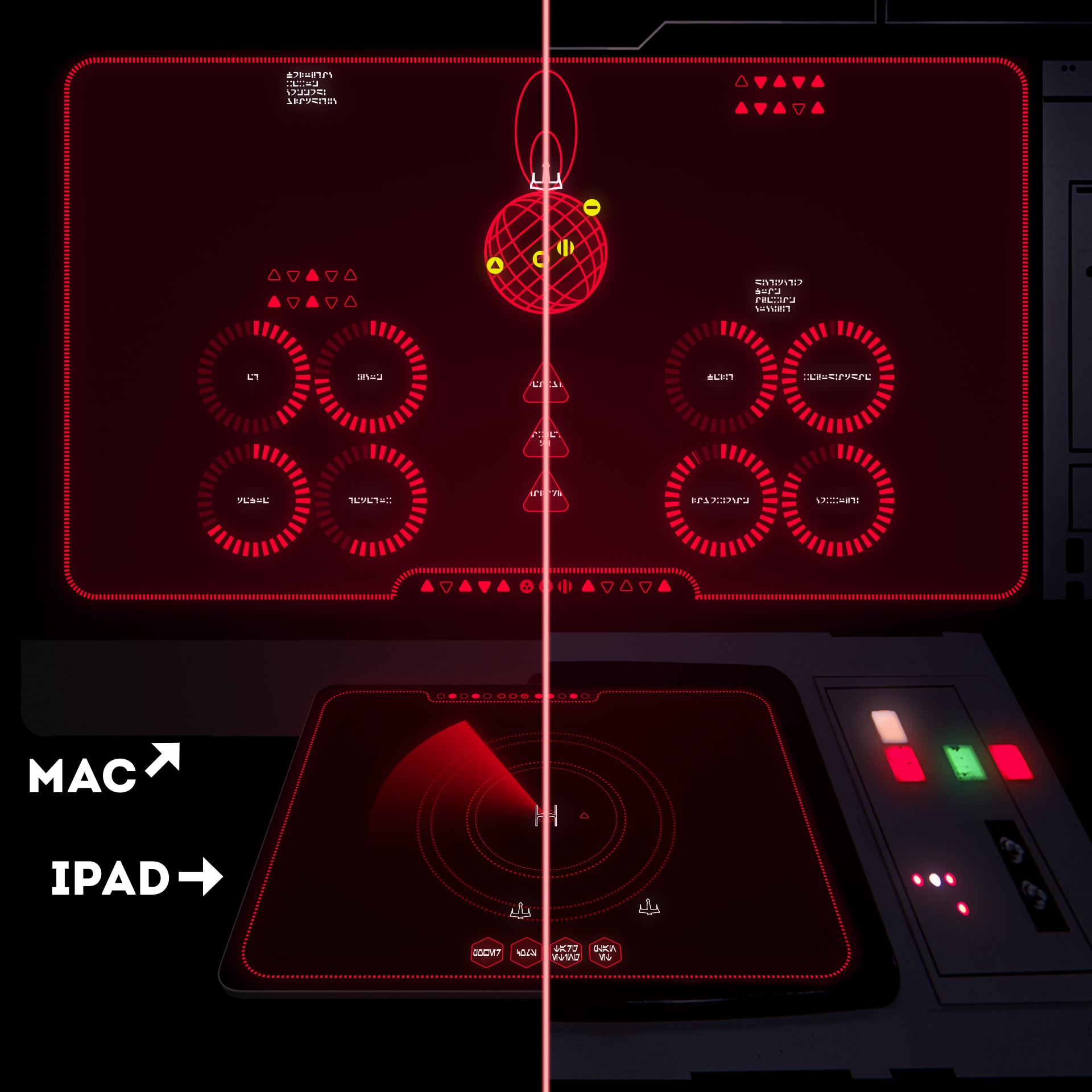 space ui on a mac and ipad